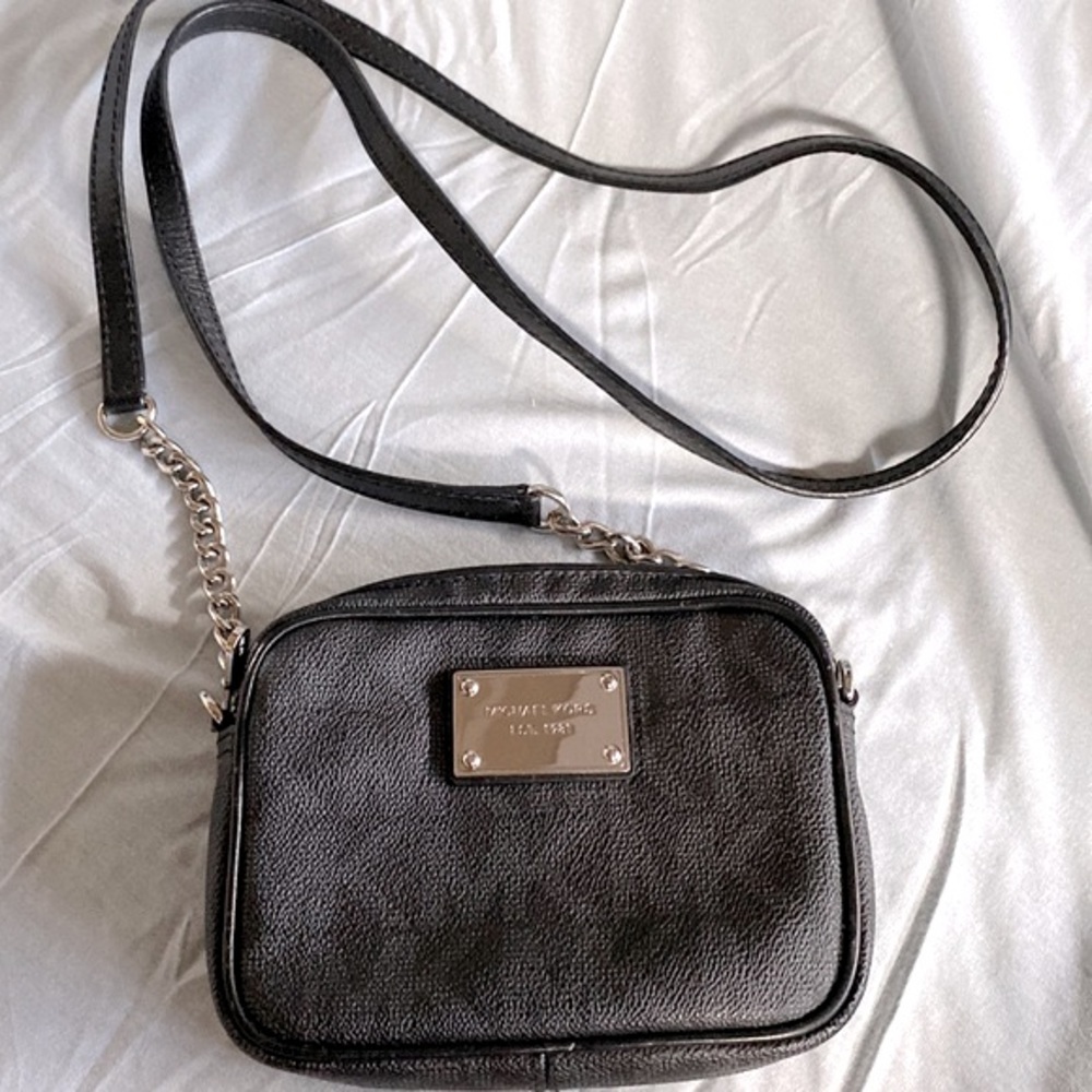 Michael Kors crossbody bag with partial chain strap